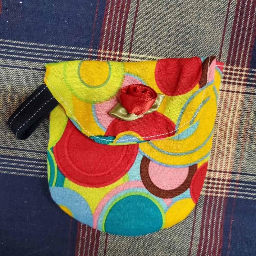Coin purse, fun, pretty handmade